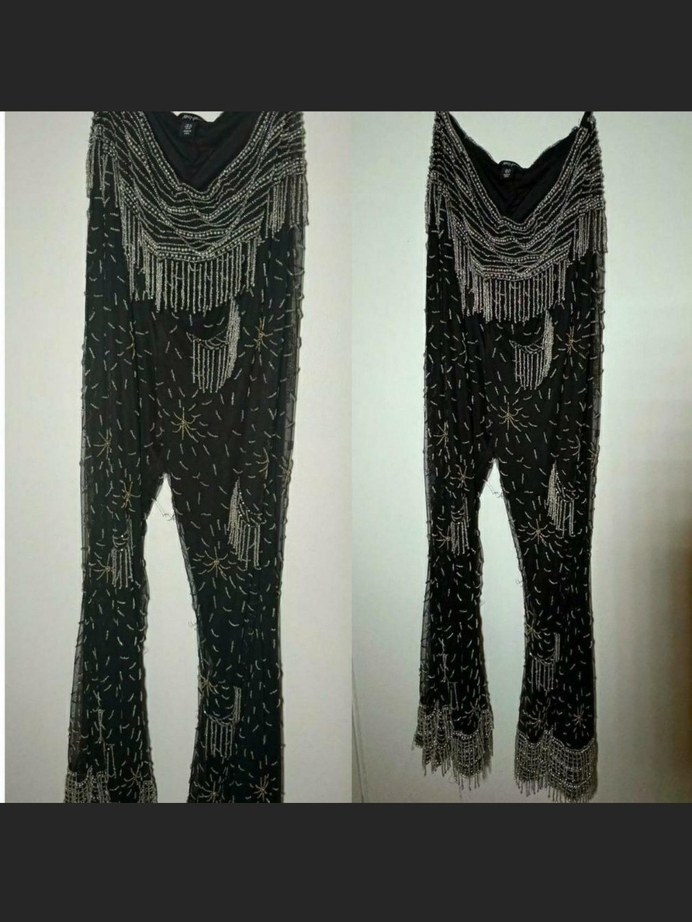 Nasty Gal Celestial Beaded Wide-Leg Pants - Picture 3 of 4